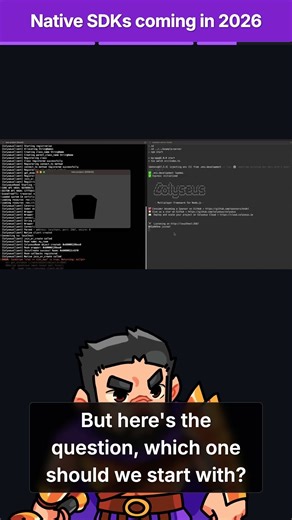 Native SDKs are coming next year. Which engine should we support first? #multiplayer #gamedev