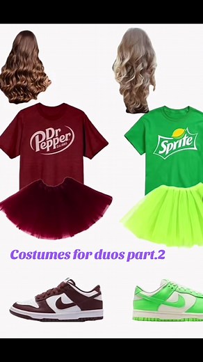 Creative Duo Halloween Costumes: Dr Pepper and Sprite