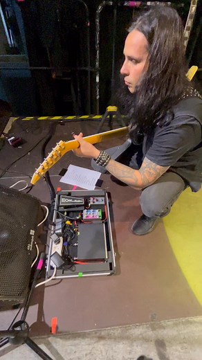 Quick rig rundown for my fellow guitarists out there: Went back to my old school rig for this tour. Using a Blackstar St James, boosting it w a @jrockettaudio Archer pedal. Also a @morley auto return wah and a @crazytubecircuits Sidekick pedal on the fx loop for delay & chorus. For the fly in shows, I use my ToneX pedal that has all my amp captures. | Gus G