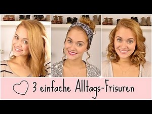 No more Bad-Hair-Day || 3 EINFACHE FRISUREN || Schulterlange Haare|| SNUKIEFUL