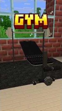 gym en Minecraft!😱 #minecraft #shorts #shortvideo