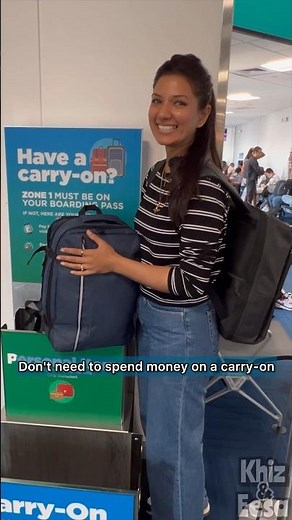 WHY THE SIZE OF YOUR BACKPACK MATTERS? FRONTIER AIRLINE LUGGAGE FIT TEST #Travel #hack #savemoney