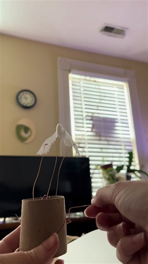 Handmade Flying Bird Automaton Sculpture