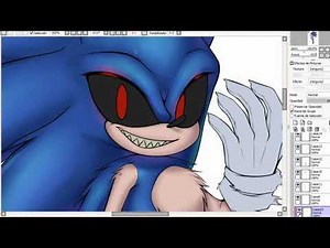 Sonic.exe - SpeedPaint - By Nayci