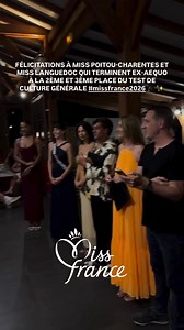 💫 Candidates pour Miss France 2026 💫 ✏️ Résultats Test de Culture Générale ✏️ A la 3eme et 2eme Place : Miss Poitou-Charentes Agathe Michelet : 15,5 / 20 Miss Languedoc Lou Lambert : 15,5/20 Bravo les filles💪👏👏 #candidates #miss #résultats #testdeculturegenerale #pourmissfrance2026 | Les Miss France , Notre Passion 2.0