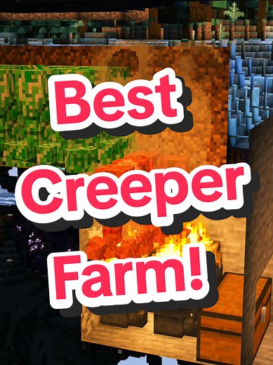 Best Creeper Farm in Minecraft Tutorial