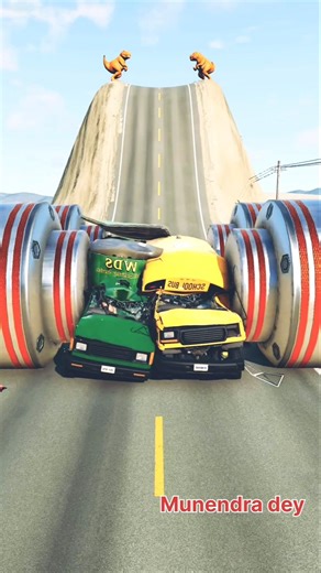 Cars &Baas School bus Ven Ambulance Giant Bollards Cars short kids