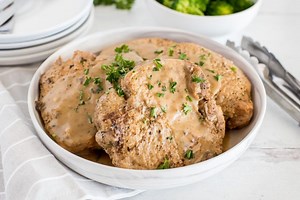 22 reactions | Fork-tender, fall-off-the-bone Instant Pot Pork Chops in Mushroom Gravy with cream of mushroom soup are a favorite comfort food dinner over fluffy mashed potatoes. Find the recipe here: https://www.pressurecookingtoday.com/easy-pork-chops-in-mushroom-gravy/ | Pressure Cooking Today | Facebook