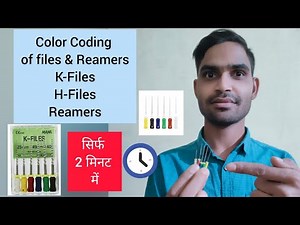 Color coding of K-files, H-files & reamers | Standardisation of endodontic instruments | Endodontics