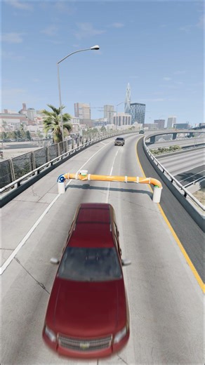 Cars crushed by a Metalic fanta Pipe 8 #beamngdrive #automobile #carcrashes #beamngcrashes #crash