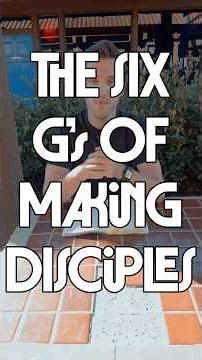 Six principles of disciple making!