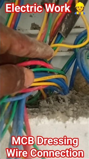MCB Connections 😭 #shorts #mcb #electrical #wiring #led