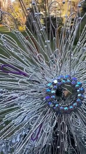 Starburst Christmas Tree Topper, Handmade Iridescent Silver Snowflake Xmas Treetopper 10 Inch - Etsy