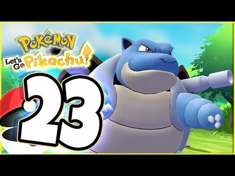 Pokémon Let's Go Pikachu Walkthrough Part 23 Blastoise Route 13 Fun (co-op gameplay)