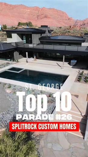 Dixie Dan | Builder's Agency on Instagram: "I saved this one for last… and for good reason. Parade Home No. 26 — Obsidian by Split Rock Custom Homes — is not just a house, it’s a work of art. From the dark basalt stone cladding that flows seamlessly from outside to inside, to the low-profile modern architecture inspired by Frank Lloyd Wright, this home feels grounded, intentional, and timeless. Built on ancient black lava rock at Black Desert, surrounded by PGA-level golf, red cliffs, and Snow C