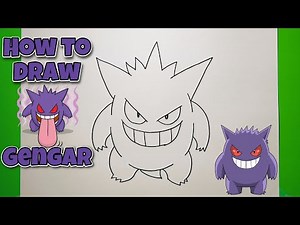 HOW TO DRAW GENGAR | Pokemon | Step-By-Step Tutorial #drawing #drawingvideo #gengar