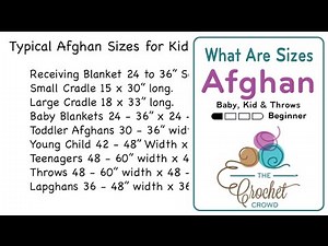 What Are Blanket / Afghan Sizes for Kids & Decor? | The Crochet Crowd