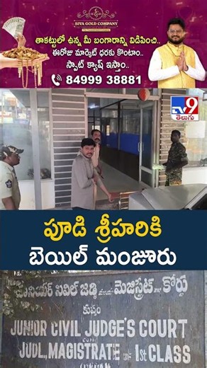 Pudi Srihari : పూడి శ్రీహరికి బెయిల్ మంజూరు - TV9