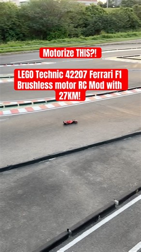 Motorize THIS? Brushless motor Full RC Mod - LEGO Technic 42207 Ferrari F1 #legotechnic #legof1rc