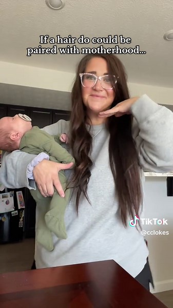 Finally got a minute to get myself ready for the first time in weeks and this is as far as I got… half my hair curled lol A for effort right 🥴😂 #motherhood #moms #postpartum #momsoftiktok #postpartumjourney