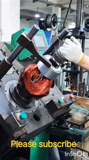 blower motor winding machine automatic #trending #machine #video #factory #viral #cnc #subscribe #yt