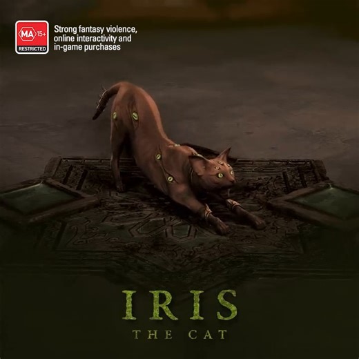 Get an eyeful of Iris 👁️👁️👁️👁️ Complete Chapter VI of the Belial's Return Season Journey to earn the hissing hellcat pet. More details here: https://blizz.ly/4k7ZjBe | Blizzard