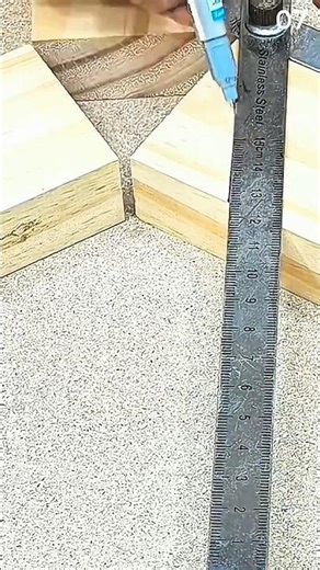 Measuring V-joint angle using caliper and metal ruler
