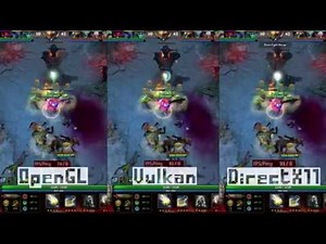 Dota 2 / Vulkan API / OpenGL / Directx11 (Real Time test) (Fx-83xx+Gtx1060)