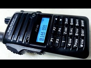 Unboxing Yaesu FT65R VHF UHF handheld & Menu View