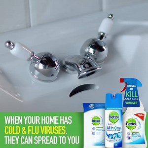 1.1M views · 2.6K reactions | Cold & Flu viruses can live on surfaces in your home for up to 48 hours! When your home has Cold & Flu viruses, they can spread to you! | Dettol UK | Facebook