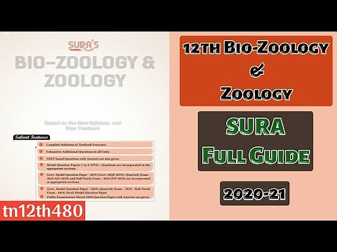 12th Bio-Zoology & Zoology SURA Full Guide (2020 21) Samples (English Medium)