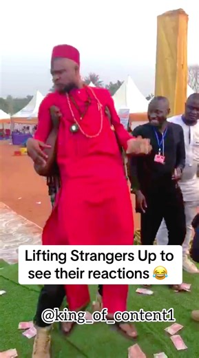 Lifting Strangers for Fun Reactions