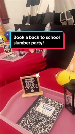 Get ready to head back to school with a fun slumber party! Our POP Pals package is perfect for siblings, friends, cousins and classmates to celebrate the end of summer & get the kids excited about going to back to school. You choose the colors and we’ll take care of the rest! This discounted deal is only available during the month of August (weekday and weekend availability) so book today! #backtoschool #backtoschoolfun #school #summer #spaparty #princessparty #princessdecor #kidspaparty #girlpa