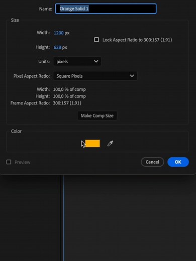 Cara Merubah Warna di Solid Color di After Effects