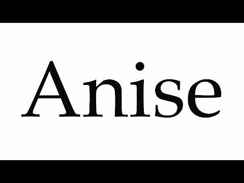How to Pronounce Anise