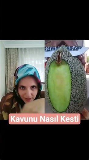 How did you cut the melon?