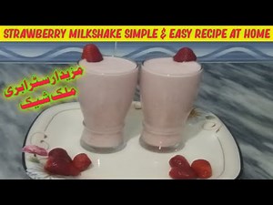 Homemade Strawberry Protein Milkshake Simple and Quick Recipe