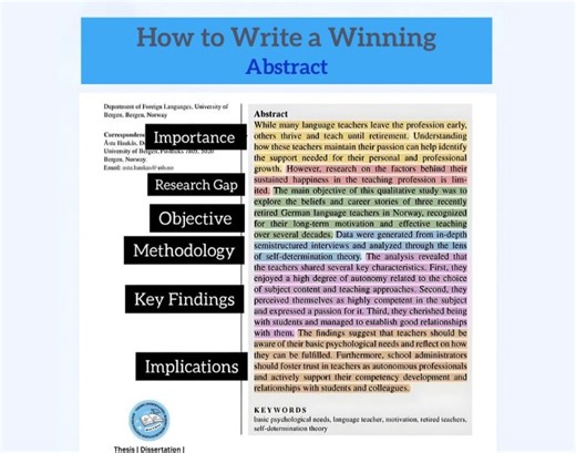 How to Write a Winning Abstract