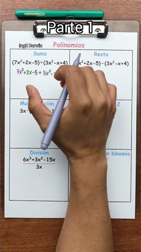 Adding polynomials 🤫✌️ #ingedarwin #mathematics