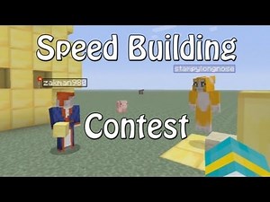 Minecraft Xbox - Speed Building Contest - W/ Stampylongnose - Part 1