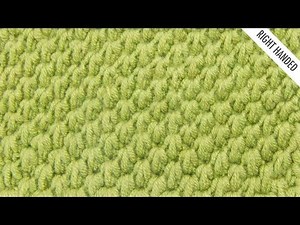 The Tunisian Ocean Stitch:: Tunisian Crochet Stitch #12 :: Right Handed