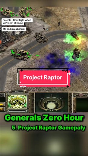 Generals Zero Hour Project Raptor gameplay #generals #zerohour #generalszerohour #commandandconquergenerals #rts
