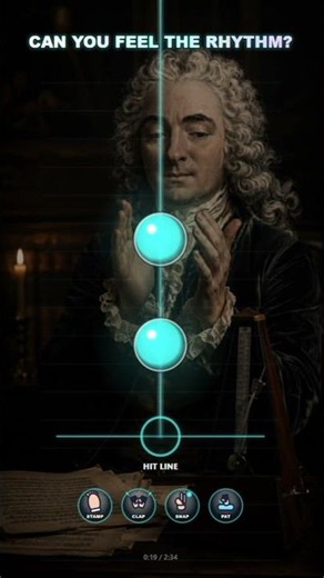 Pachelbel's Canon but it's a Rhythm Game! 🕹️ #rhythmgame #musiceducation #shortschallenge