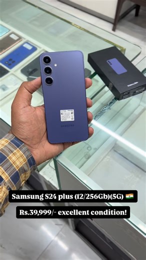 cell_pacific on Instagram: "Samsung S24 plus (5G) (12/256Gb) Rs.39,999/- Indian 🇮🇳 (excllent condition) with bill and warranty! #samsung #samsungs24plus #vadodara #reels #réel"