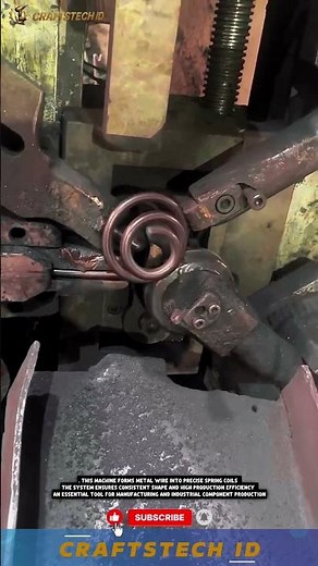 Spring Making Machine for Precise and Efficient Metal Coil Production Process #machine
