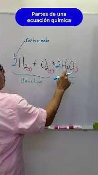 Parts of a chemical equation #chemistry #chemicalequations #profeponcho #easychemistry