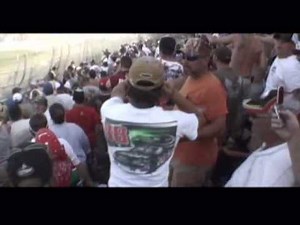 The Carl Edwards Crash at Talladega - Point of Impact - View from the Stands