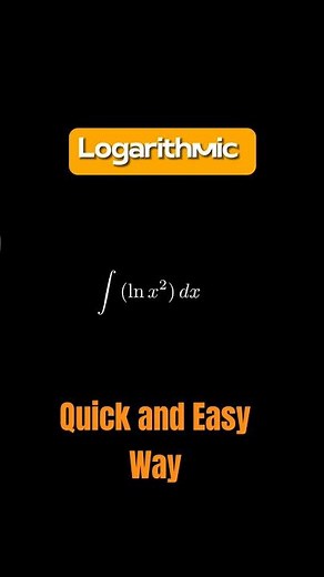Amazing Logarithmic integration 😎#maths