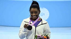 Simone Biles wins two more gold medals at world championships