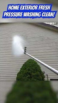 How To Pressure Wash A Home With Vinyl Siding #professionalcleaners #pressurewashing #shorts